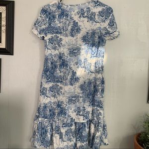 Animal toile print dress